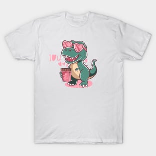 DINO LOVE FOR VALENTINE DAY T-Shirt